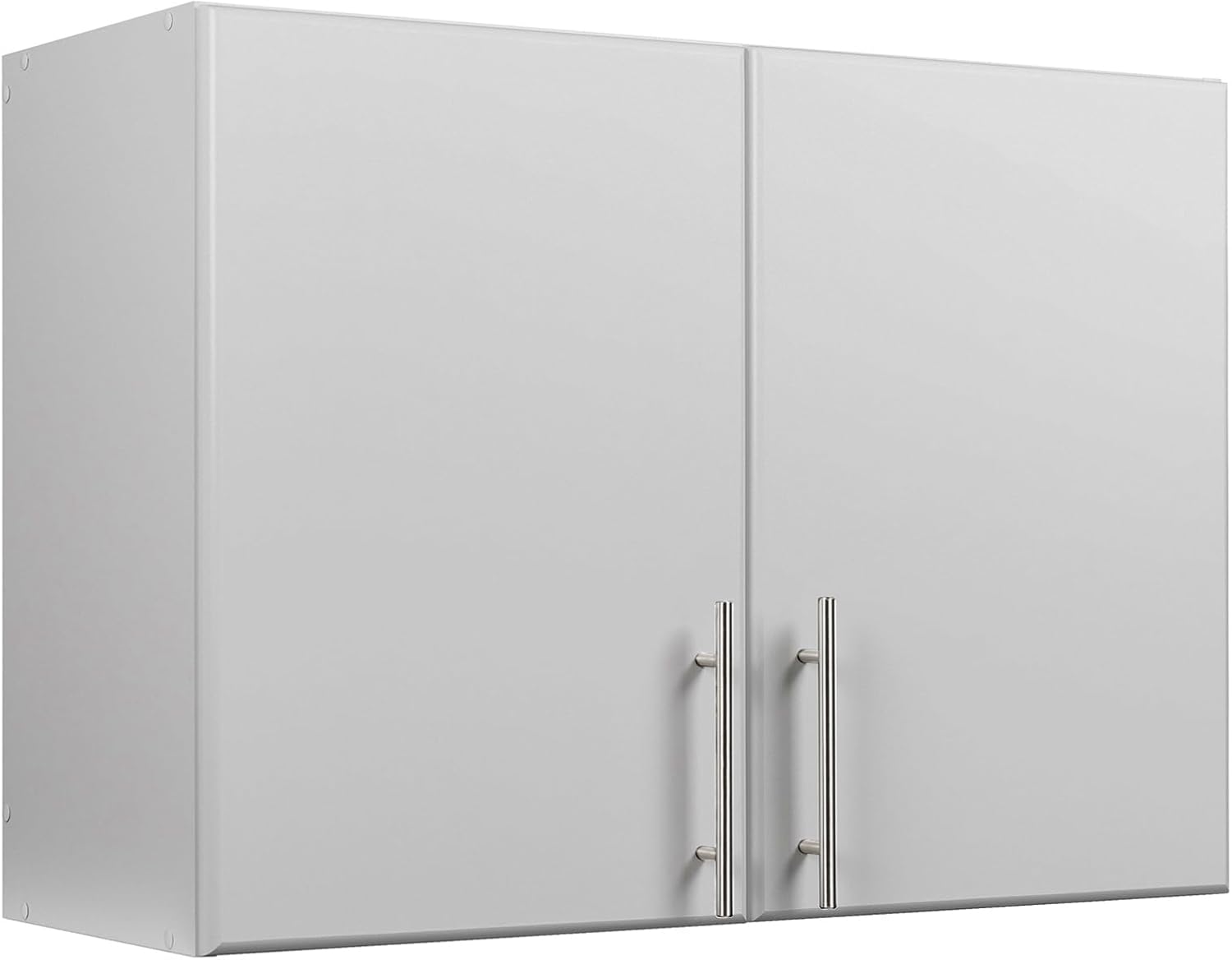 Light Gray Cabinet: Wall Cabinet, Garage Cabinet with Storage Shelf, Stackable 16"D x 32"W x 24"H, Perfect as a Garage Storage Cabinet with Doors and Shelves
